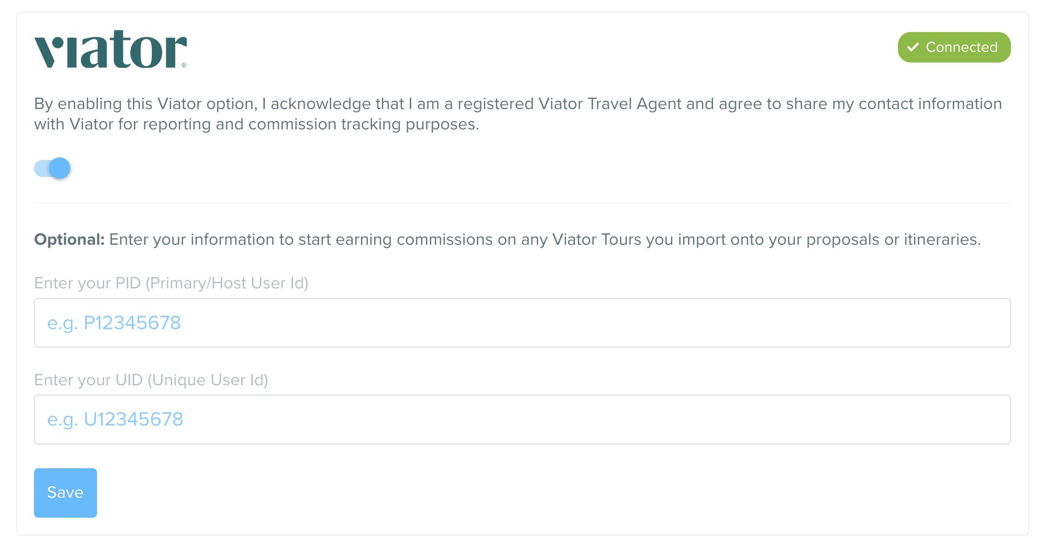 travefy-viator-integration-setup